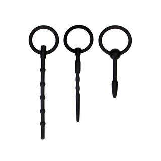 Uretral Plug Set - Silikon, 3 Storlekar, Uretral Stimulering