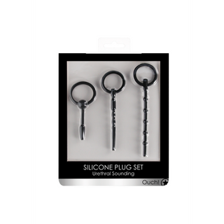 Uretral Plug Set - Silikon, 3 Storlekar, Uretral Stimulering
