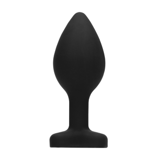 Silikon Buttplugg Diamantbas & Flexibel Hals