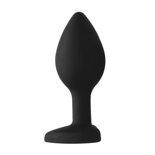 Silikon Buttplugg Diamantbas & Flexibel Hals