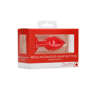 Analplugg Silikon Flexibel Hals & Diamant