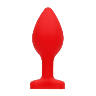 Analplugg Silikon Flexibel Hals & Diamant
