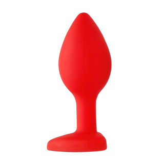 Analplugg Silikon Flexibel Hals & Diamant