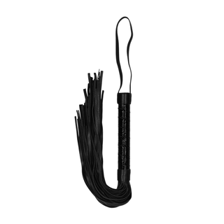 Svart Piska Faux Läder, 38.5 cm Lång