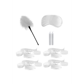 Bondage Kit med Fästlinor, Manschetter & Mask