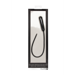 Vibrerande Uretral Plugg - Extra Lång Silikon, 35cm