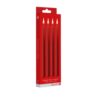 Röda Teasing Vaxljus, 4-pack - BDSM Ljus
