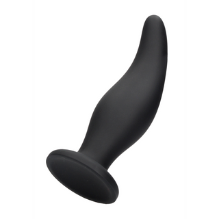 Mjuk Silikon Butt Plug Sugkopp Avsmalnande Spets