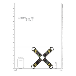 Kamouflage Koppling Hand- & Fotfixering PVC Stål → Kamouflage Hand- & Fotfixering Koppling PVC Stål