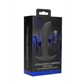 Vibrerande Elektropulserande Analplugg - Fjärrstyrd, 8 Lägen