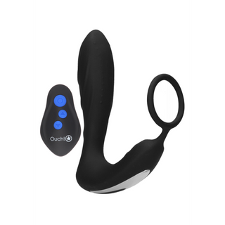 E-stim Vibrerande Analplugg & Kukring Fjärrstyrd