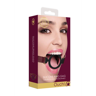 Silikon Open Ring Gag – Justerbart Huvudband, Sexleksak
Silikon Open Ring Gag Justerbar Huvudband PU Läder
