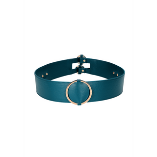 Midjebälte med Bondage Ringar - L/XL, PU Läder & Stål