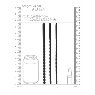 Silikon Dilator Set - Uretral Stimulering, 3 Storlekar