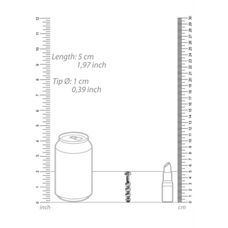 Ribbad Uretral Plugg - 0.4 / 10 mm