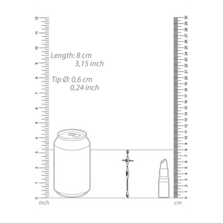 Penisplugg med Ribbor - 0.2 / 6 mm