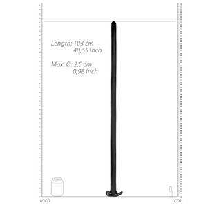 Flexibel Anal Orm Dildo 39/100 cm med Handtag
