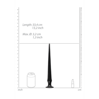 Spik Dildo för Anal Användning, 34 cm, PVC
