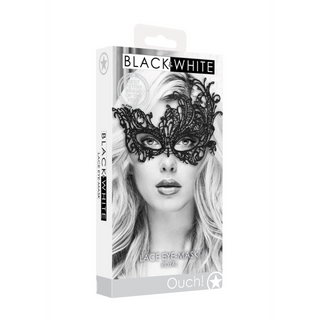 Spetsmask Svart - Elegant Maskeradmask för Fest & Lek