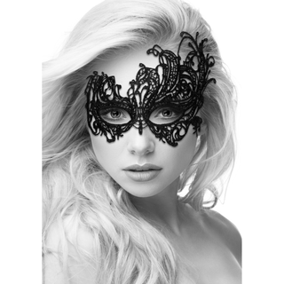 Spetsmask Svart - Elegant Maskeradmask för Fest & Lek