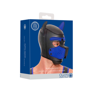 Neopren Valp Mask - Blå, Avtagbart Nosparti