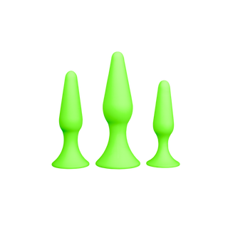 Självlysande Silikon Analplugg