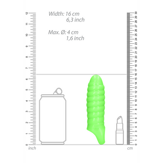 Självlysande Penis Förlängare - Stretchig TPE Sleeve