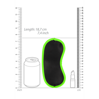 Självlysande Ögonmaska - Fluorescerande Grön Detalj