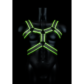 Justerbar Kroppssele Självlysande, L/XL, Fluorescerande Grön