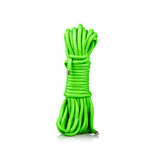 Självlysande Rep - 10 m Bondage, Fluorescerande Grön