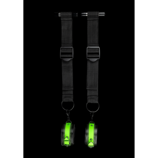 Självlysande Dörrfäste Bondage Kit - Fluorescerande Grön