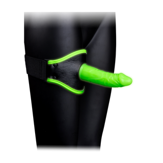 Lår Strap-On Självlysande Dildo - Justerbar Rem