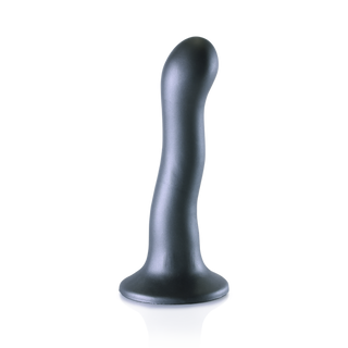 G-punkts Dildo 17cm - Gunmetal, Ultra Mjuk Silikon