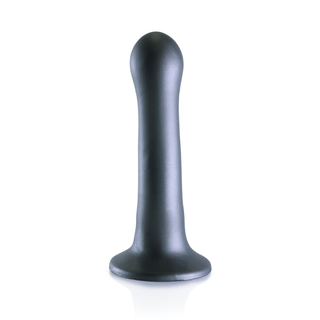 G-punkts Dildo 17cm - Gunmetal, Ultra Mjuk Silikon