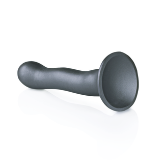 G-punkts Dildo 17cm - Gunmetal, Ultra Mjuk Silikon