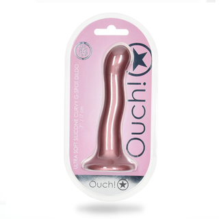 Ultra Mjuk G-punkts Dildo - 17 cm Roséguld