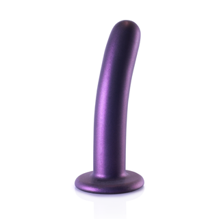 G-punkts Dildo Silikon, 14.5cm, Metallisk Lila