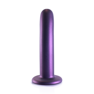 G-punkts Dildo Silikon, 14.5cm, Metallisk Lila