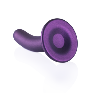 G-punkts Dildo Silikon, 14.5cm, Metallisk Lila