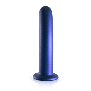 G-punkts Dildo 17 cm - Metallisk Blå Silikon