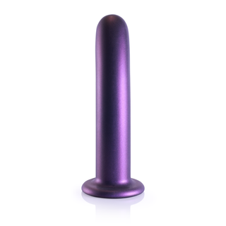 G-punkts Dildo, 17 cm, Metallisk Lila, Silikon, Sugpropp