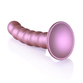 Pärlad G-punkts Dildo Sugpropp 13 cm Roséguld
