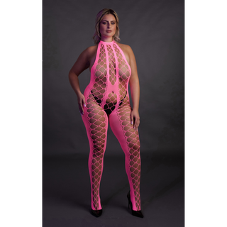 Neonrosa Bodystocking Plus Size Halterneck