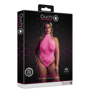 Neonrosa Halterneck Body Plus Size UV-aktiv Kroppsstrumpa
Neonrosa Kroppsstrumpa Plus Size UV-aktiv Halterneck
