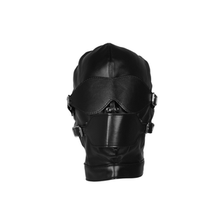 Svart Ögonbindel Mask med Bollgag - Andningsbar