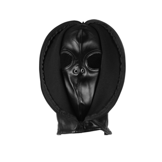 Zip-Up Bondage Mask - Svart Bindningsmask med Dragkedja