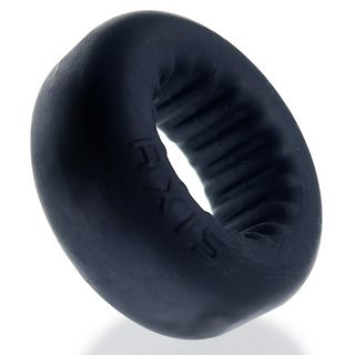 Svart Silikon Cockring med Räfflor - Ökad Komfort & Grepp
