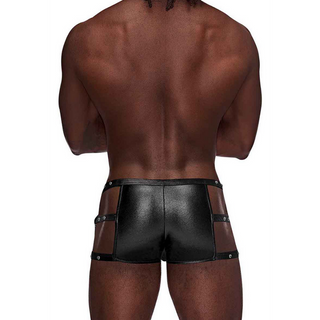 Utskuren Cage Short - Svart - S/M, Studdede Remmar
