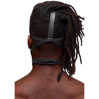 Svart Mask med Justerbar Ring – One Size