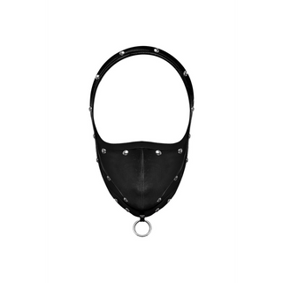 Svart Mask med Justerbar Ring – One Size